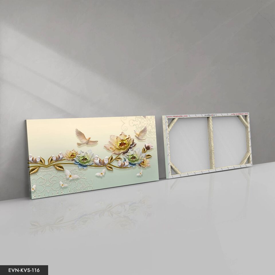 Güvercinler Tek Parça Kanvas Canvas Tablo Tablo