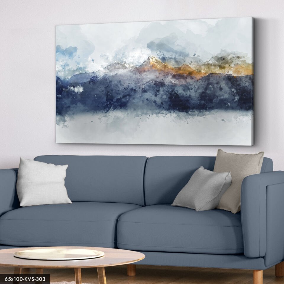 Dağlar Soyut Sanat Kanvas - Canvas Tablo