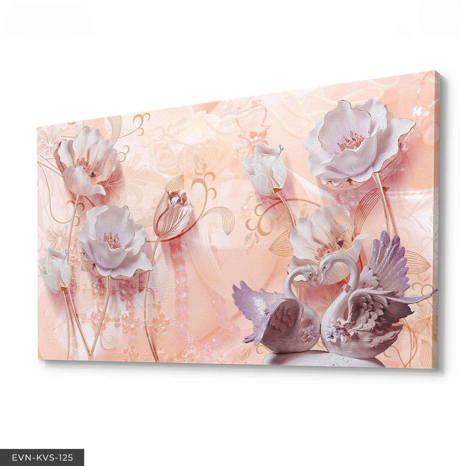 Kuğular Tek Parça Kanvas Canvas Tablo Tablo