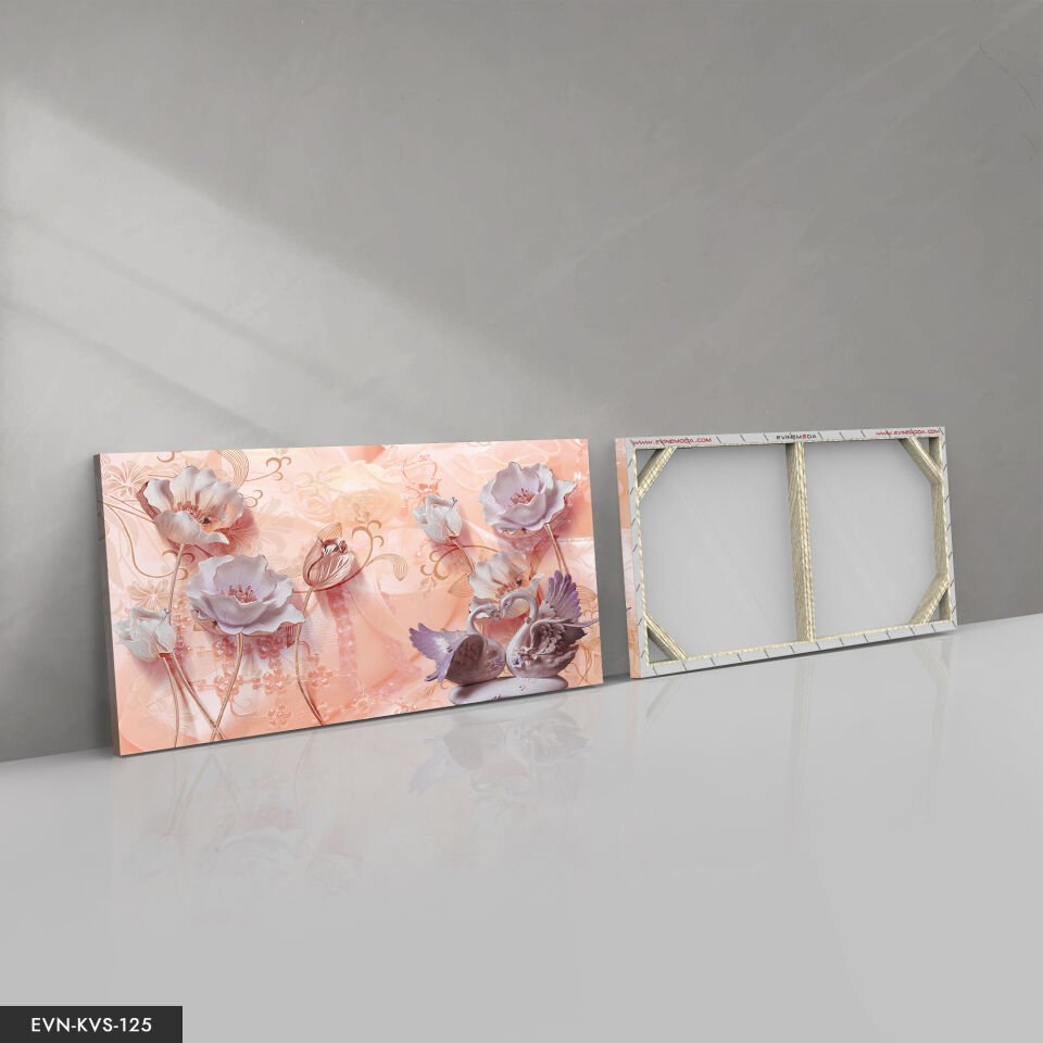 Kuğular Tek Parça Kanvas Canvas Tablo Tablo