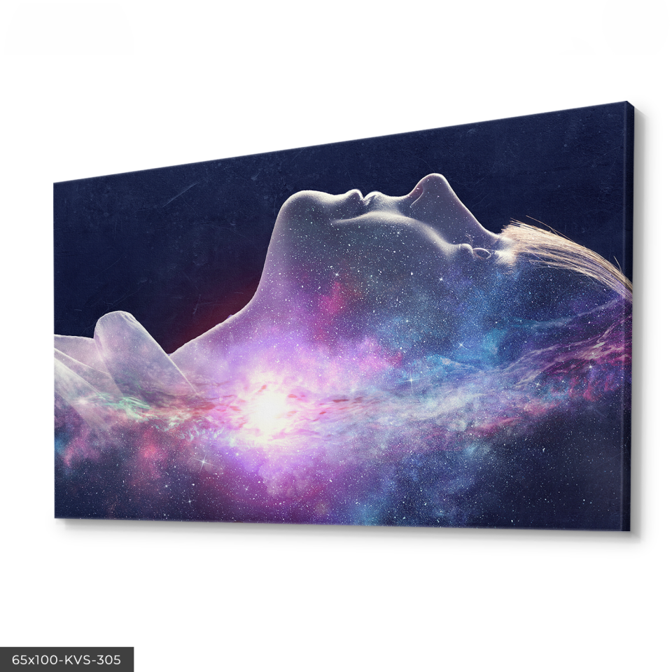 Galaksi Kadını Kanvas - Canvas Tablo
