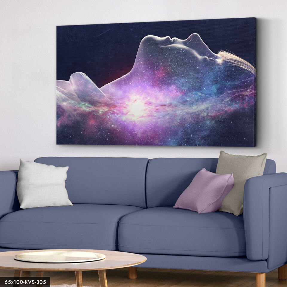 Galaksi Kadını Kanvas - Canvas Tablo
