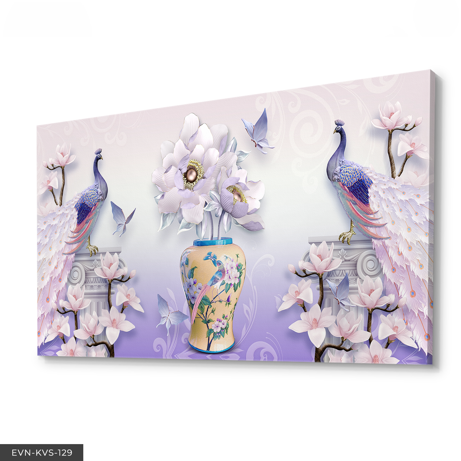 Tavus Kuşu Tek Parça Kanvas Canvas Tablo Tablo