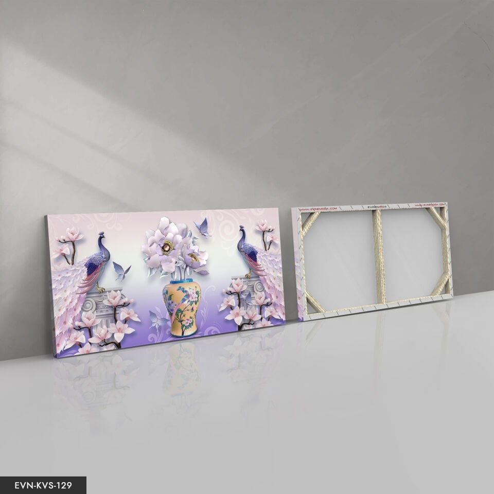 Tavus Kuşu Tek Parça Kanvas Canvas Tablo Tablo