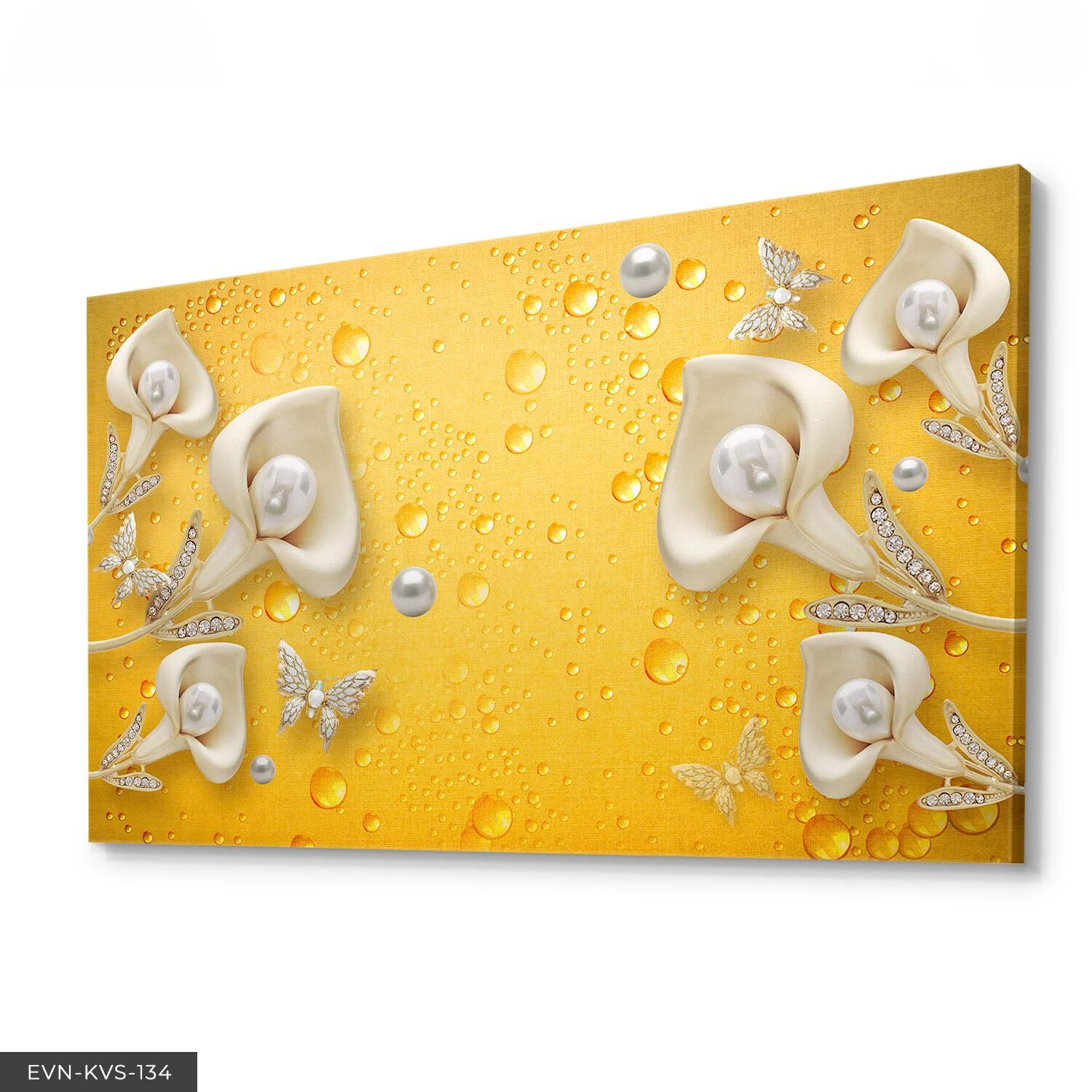 Incili Tek Parça Kanvas Canvas Tablo Tablo 40 x 30 CM - Çok Renkli