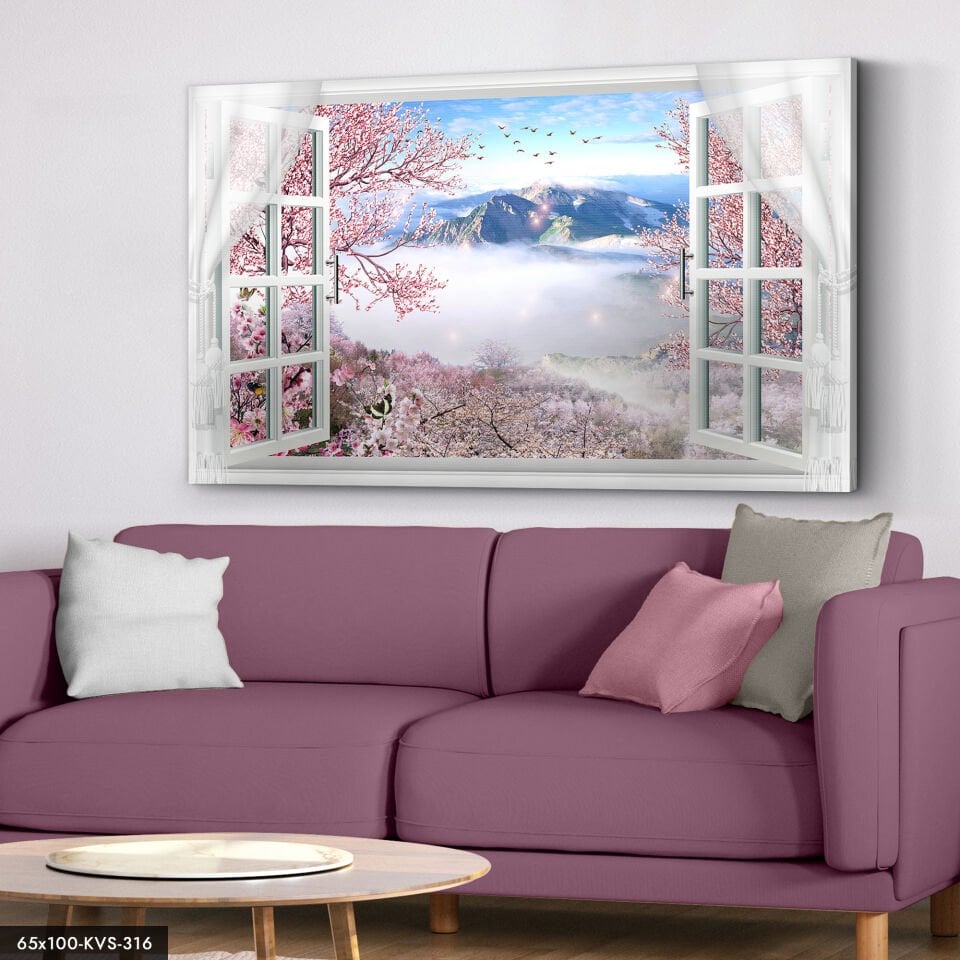 Doğaya Açılan Pencere Kanvas - Canvas Tablo