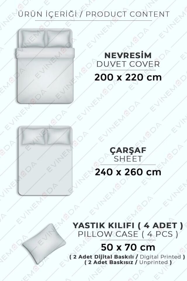 Mor Çiçek Dijital Baskılı 3D 3 Boyutlu Çift Kişilik Nevresim Takımı Çift Kişilik