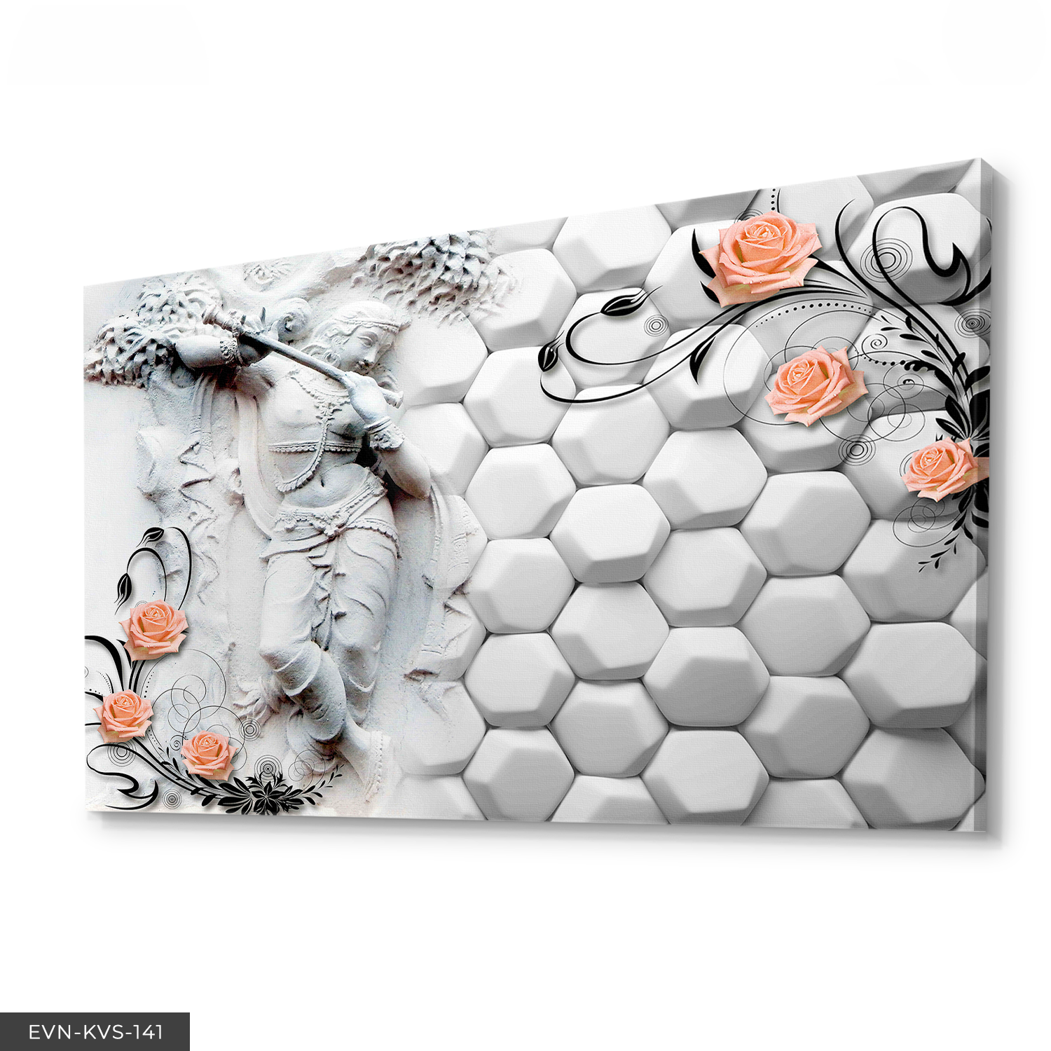 Kadın Heykeli Tek Parça Kanvas Canvas Tablo Tablo