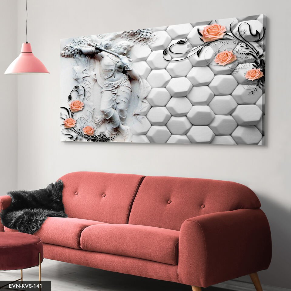 Kadın Heykeli Tek Parça Kanvas Canvas Tablo Tablo