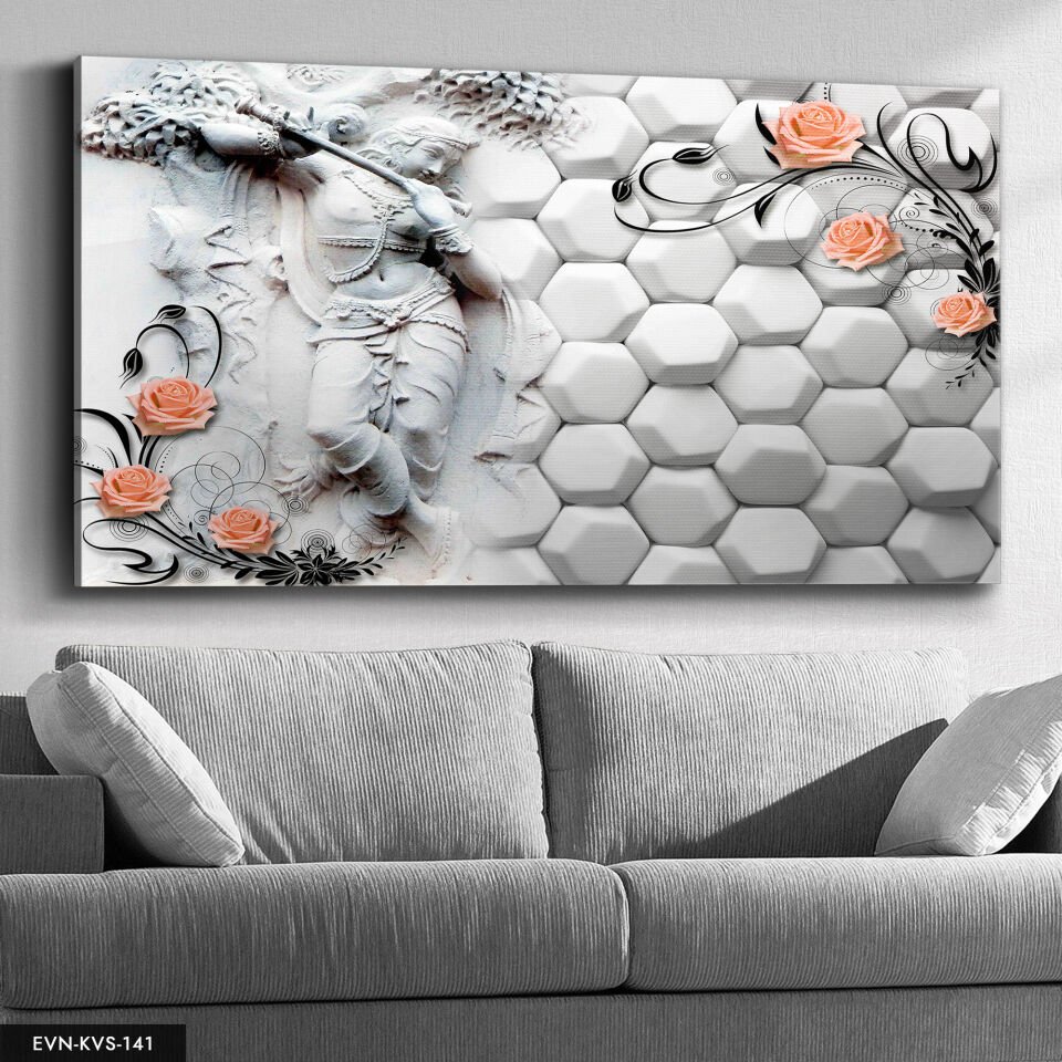 Kadın Heykeli Tek Parça Kanvas Canvas Tablo Tablo