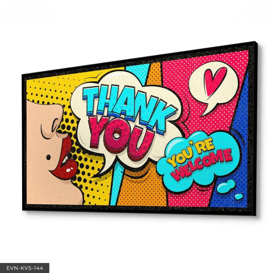 Çizgi Roman Tek Parça Kanvas Canvas Tablo Tablo