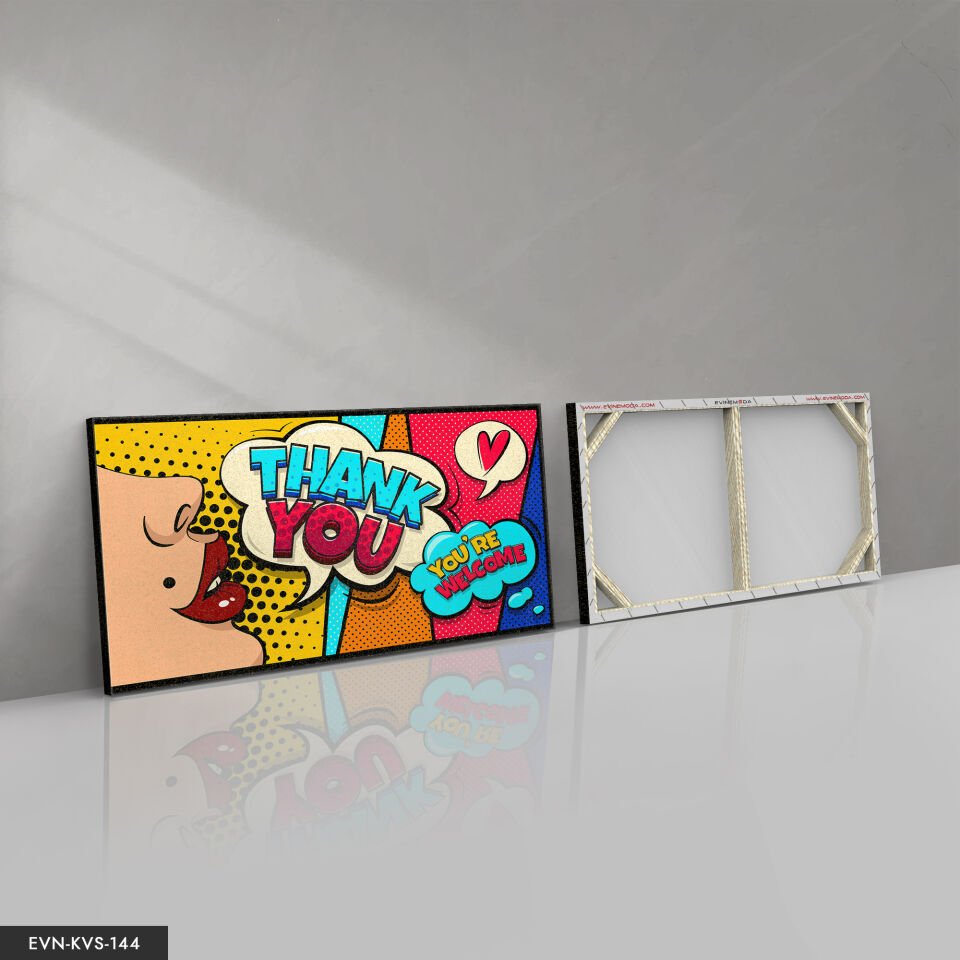 Çizgi Roman Tek Parça Kanvas Canvas Tablo Tablo