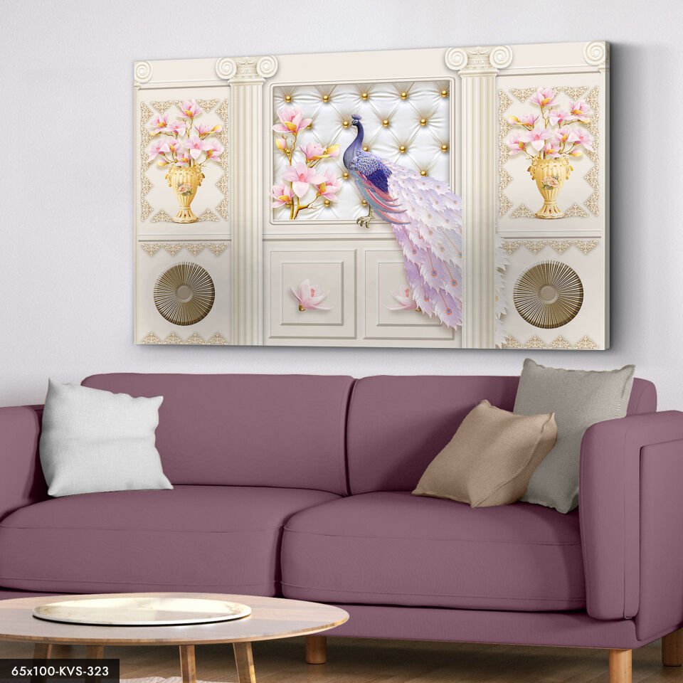 Tavus Kuşu Kanvas - Canvas Tablo