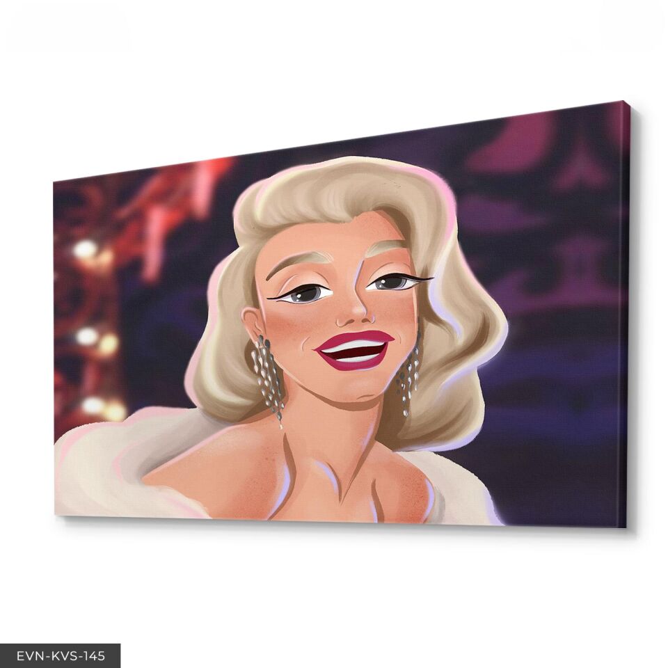 Marilyn Monroe Tek Parça Kanvas Canvas Tablo Tablo