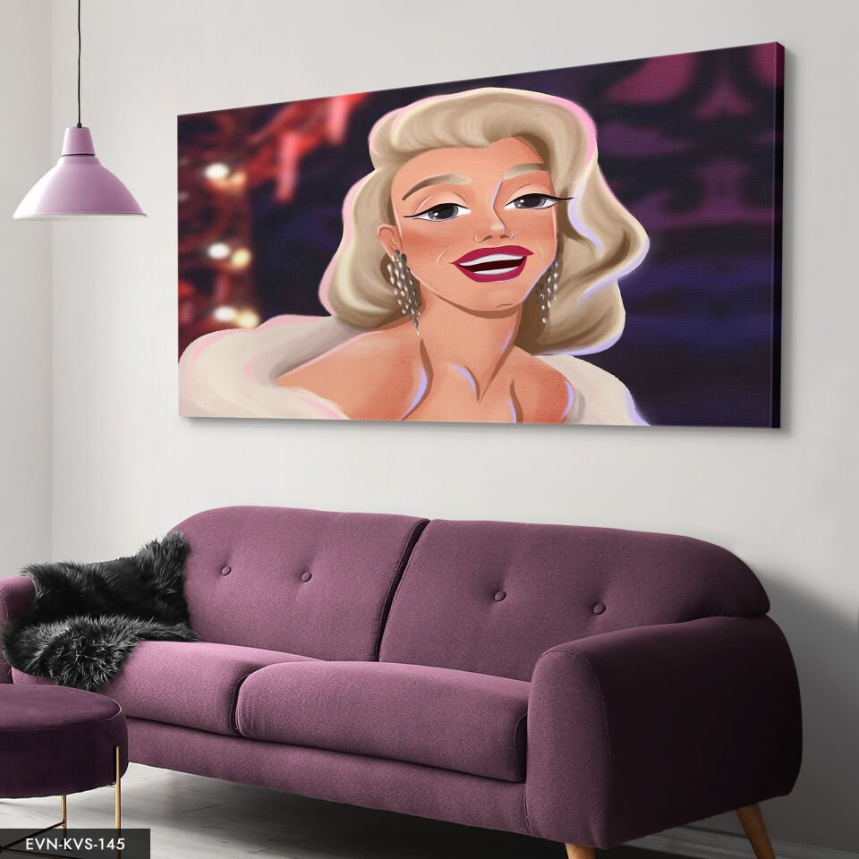 Marilyn Monroe Tek Parça Kanvas Canvas Tablo Tablo