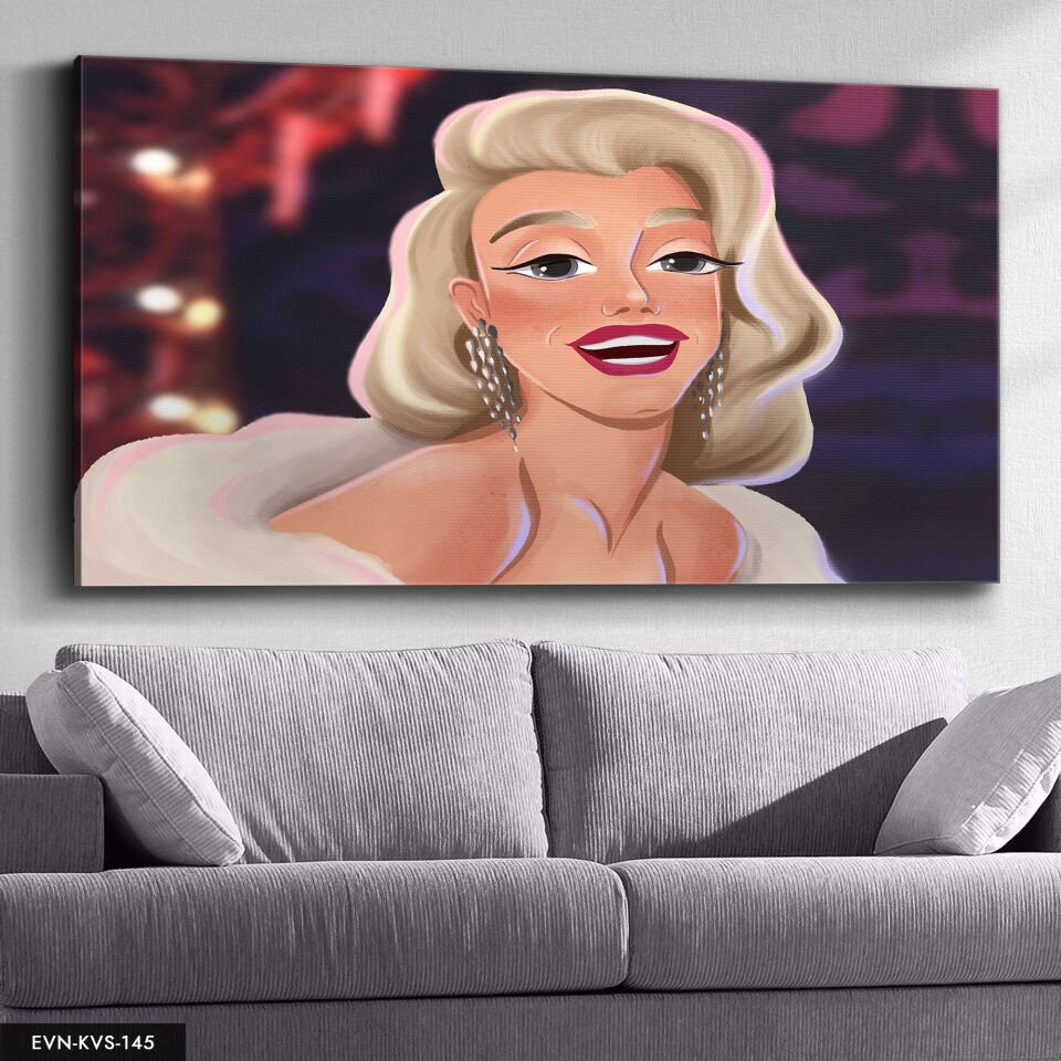 Marilyn Monroe Tek Parça Kanvas Canvas Tablo Tablo