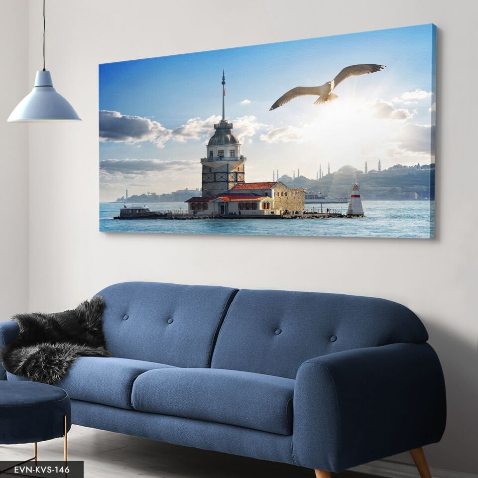 Kız Kulesi Tek Parça Kanvas Canvas Tablo Tablo