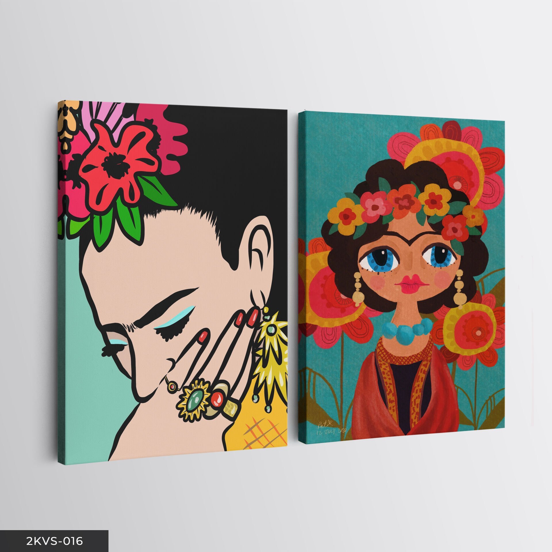 Ressam 2 Parça Kanvas - Canvas Tablo