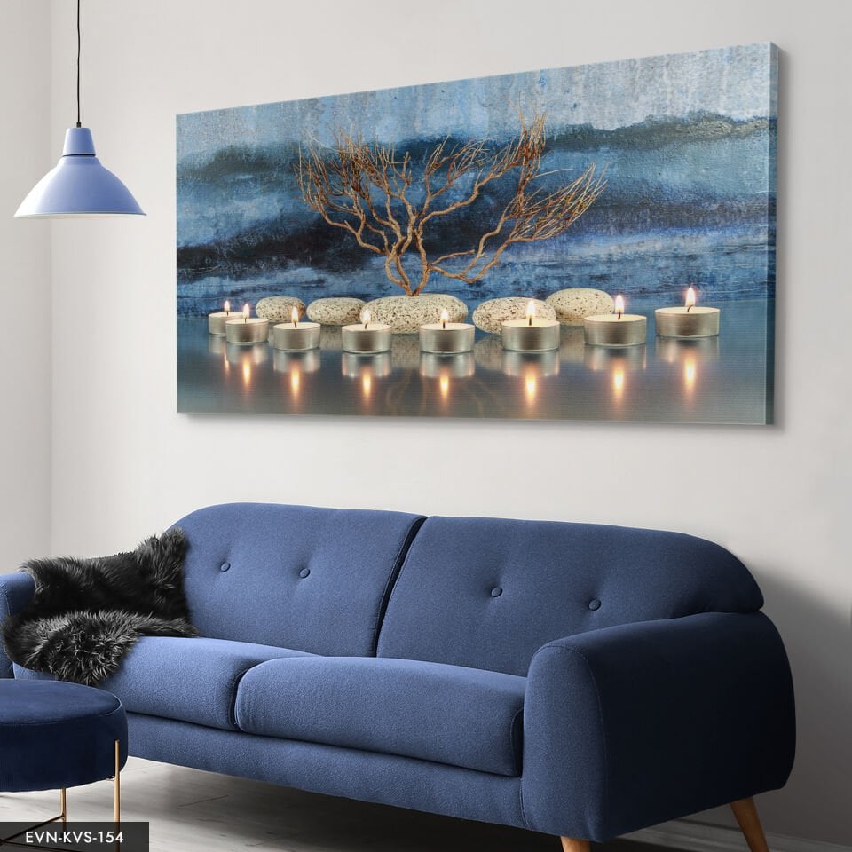 Mumlar Tek Parça Kanvas Canvas Tablo Tablo 140 x 90 CM - Çok Renkli