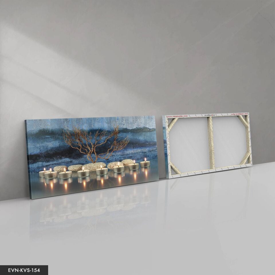 Mumlar Tek Parça Kanvas Canvas Tablo Tablo 40 x 30 CM - Çok Renkli