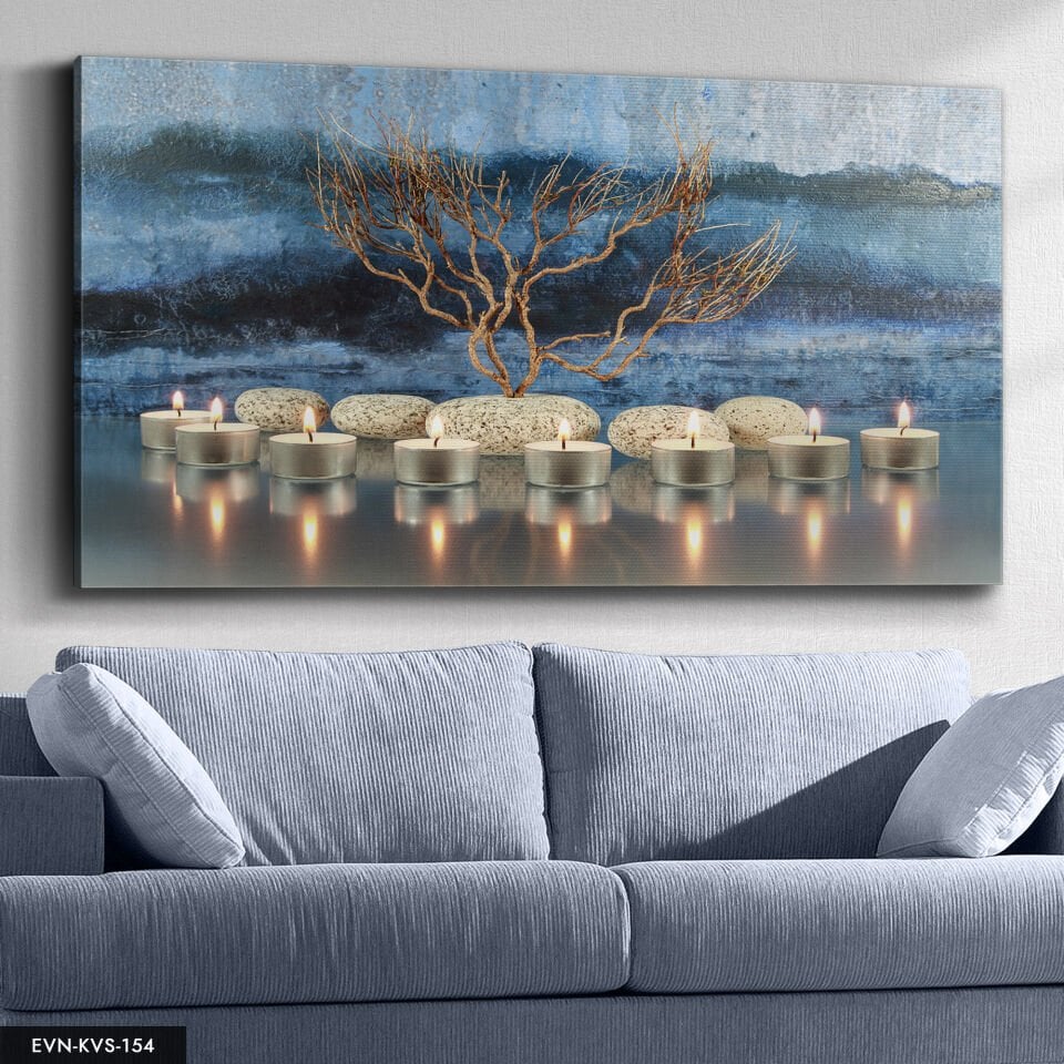 Mumlar Tek Parça Kanvas Canvas Tablo Tablo 140 x 90 CM - Çok Renkli