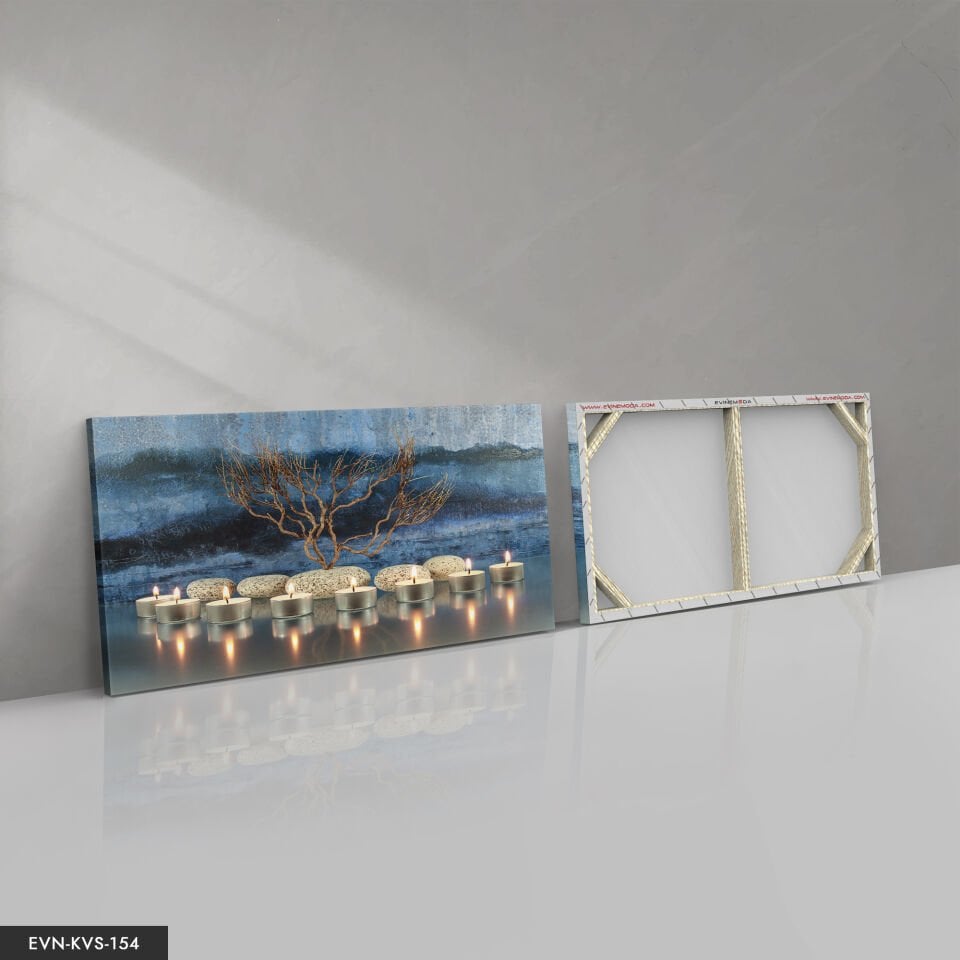 Mumlar Tek Parça Kanvas Canvas Tablo Tablo 140 x 90 CM - Çok Renkli