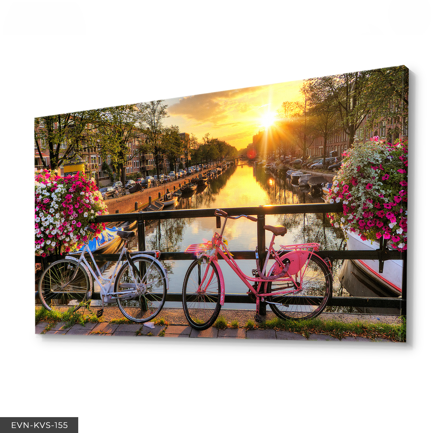 Utrecht Manzara Tek Parça Kanvas Canvas Tablo Tablo 140 x 90 CM - Çok Renkli