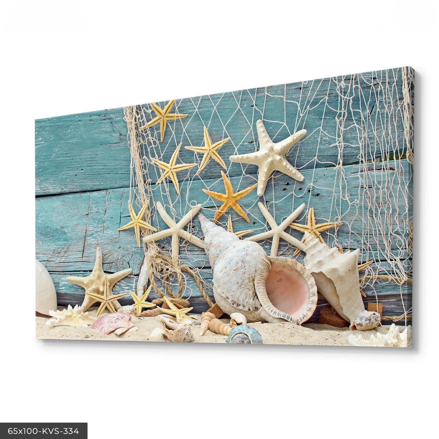 Deniz Yıldızı Kanvas - Canvas Tablo 40 x 30 CM - Çok Renkli