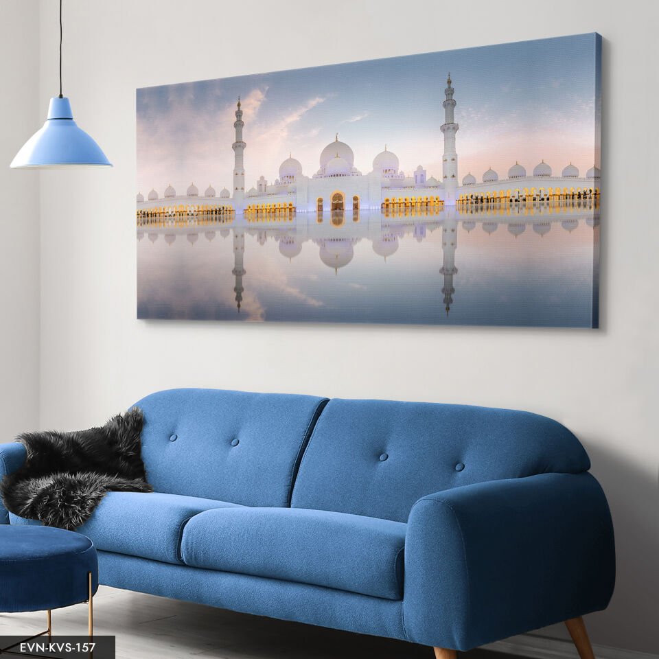 Şeyh Zayid Camii Tek Parça Kanvas Canvas Tablo Tablo