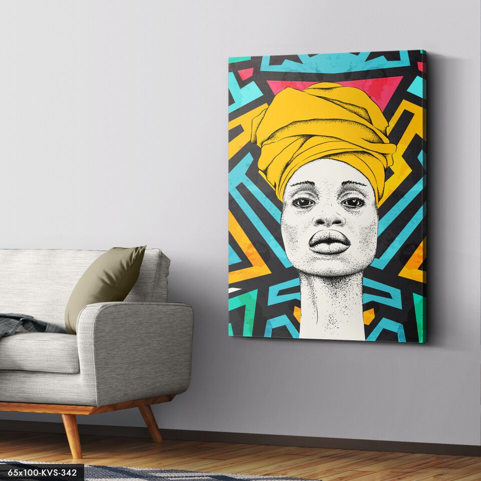 Geleneksel Kadın Kanvas - Canvas Tablo