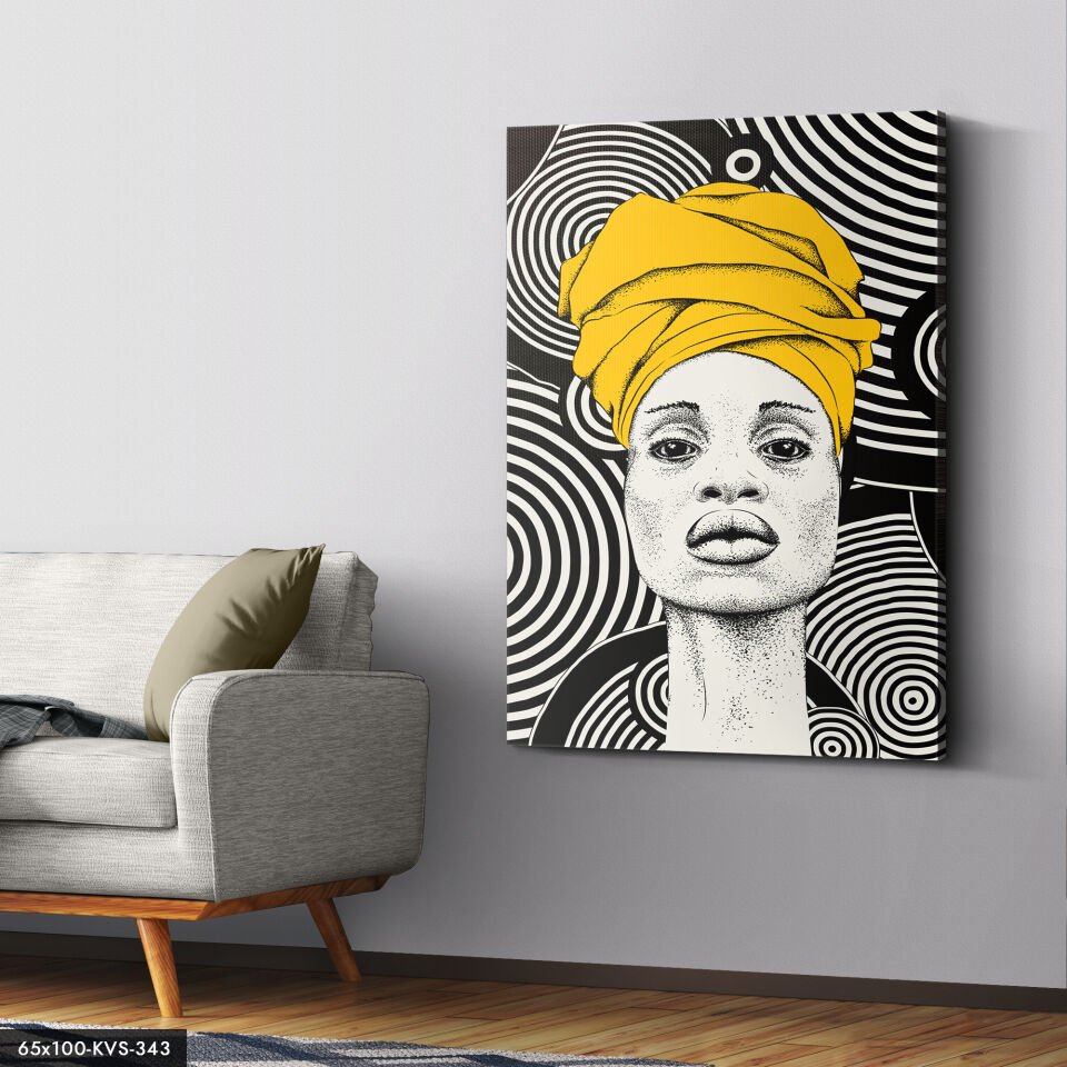 Geleneksel Kadın Kanvas - Canvas Tablo