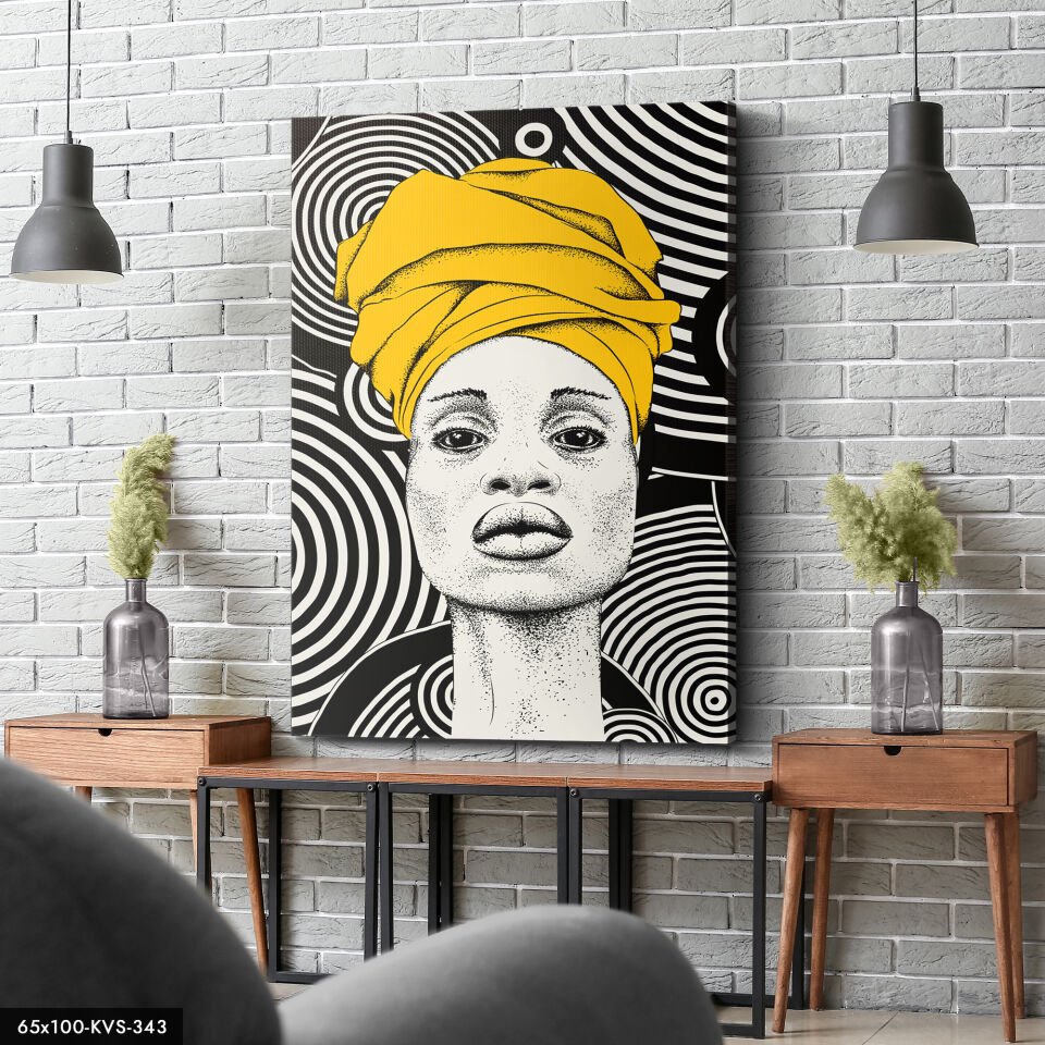 Geleneksel Kadın Kanvas - Canvas Tablo