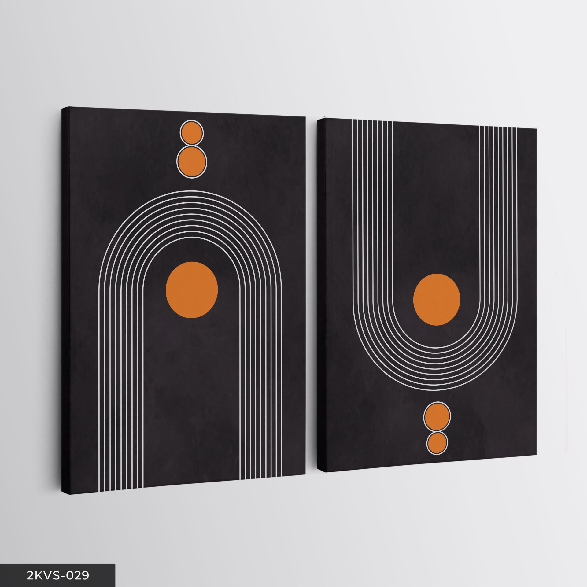 Soyut Sanat 2 Parça Kanvas - Canvas Tablo