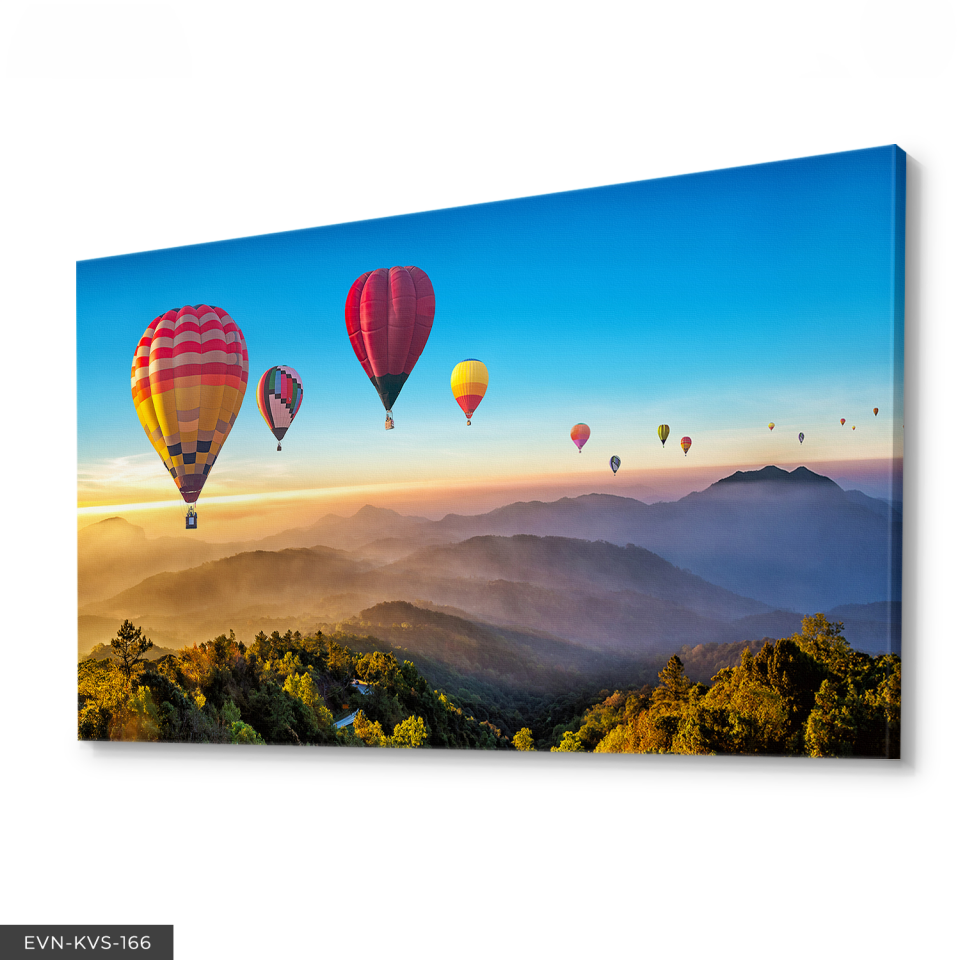 Kapadokya Balonları Tek Parça Kanvas Canvas Tablo Tablo