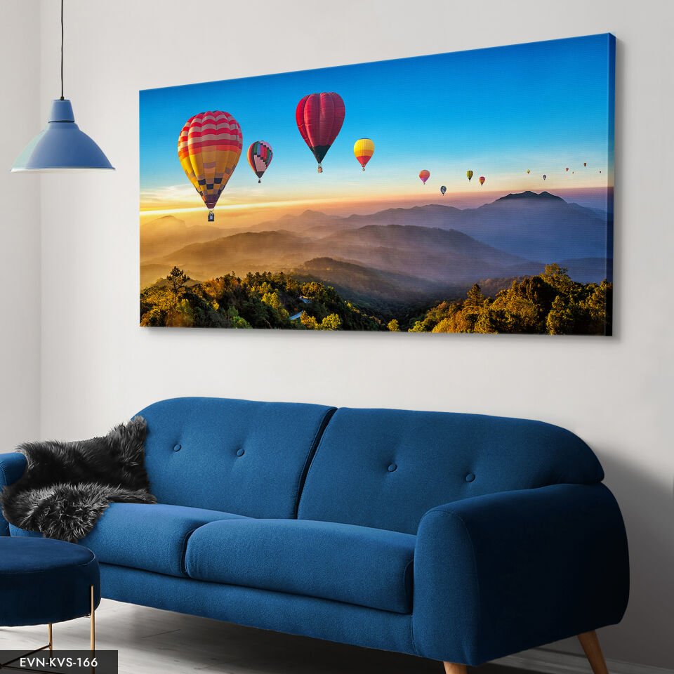 Kapadokya Balonları Tek Parça Kanvas Canvas Tablo Tablo