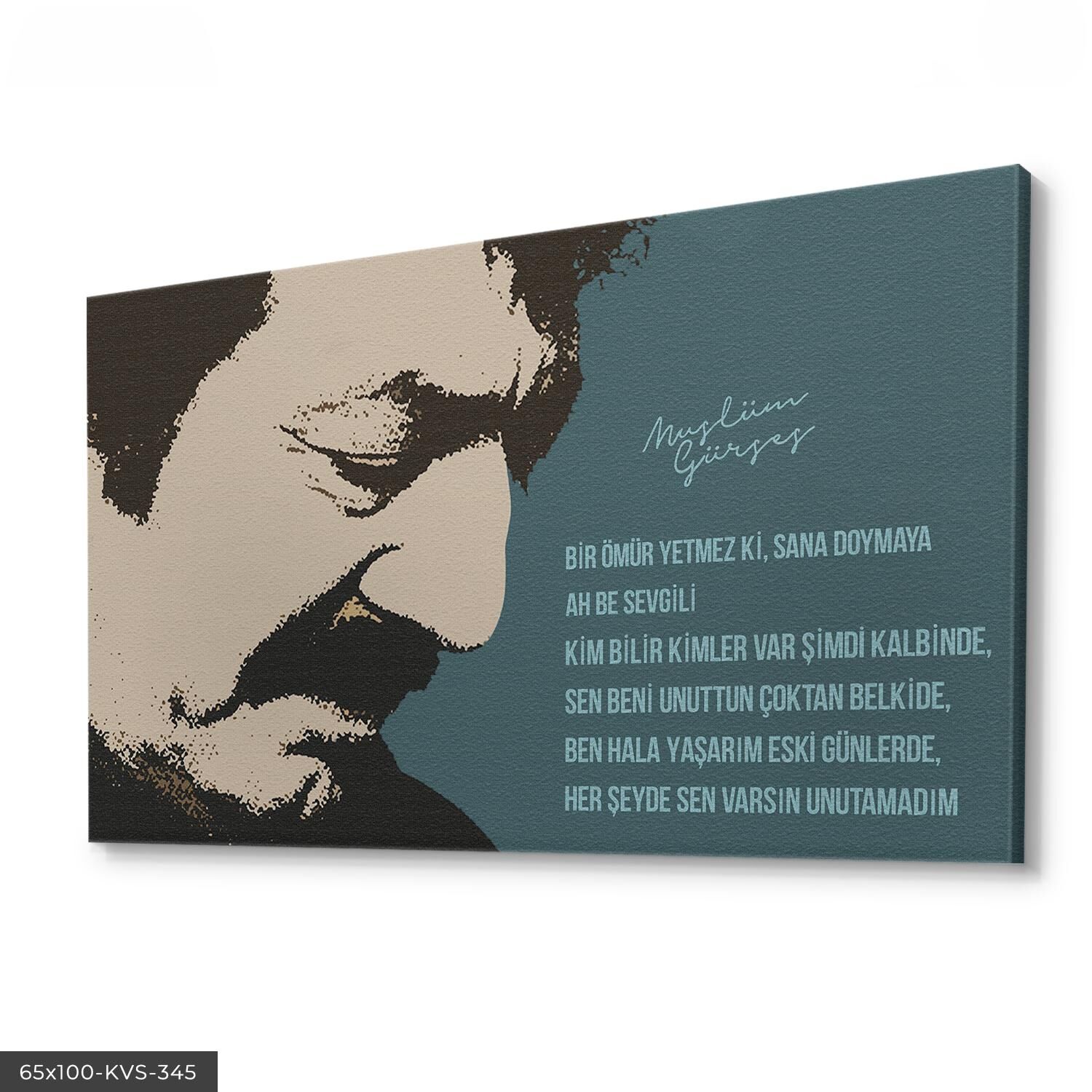 Müslüm Gürses Kanvas - Canvas Tablo 40 x 30 CM - Çok Renkli