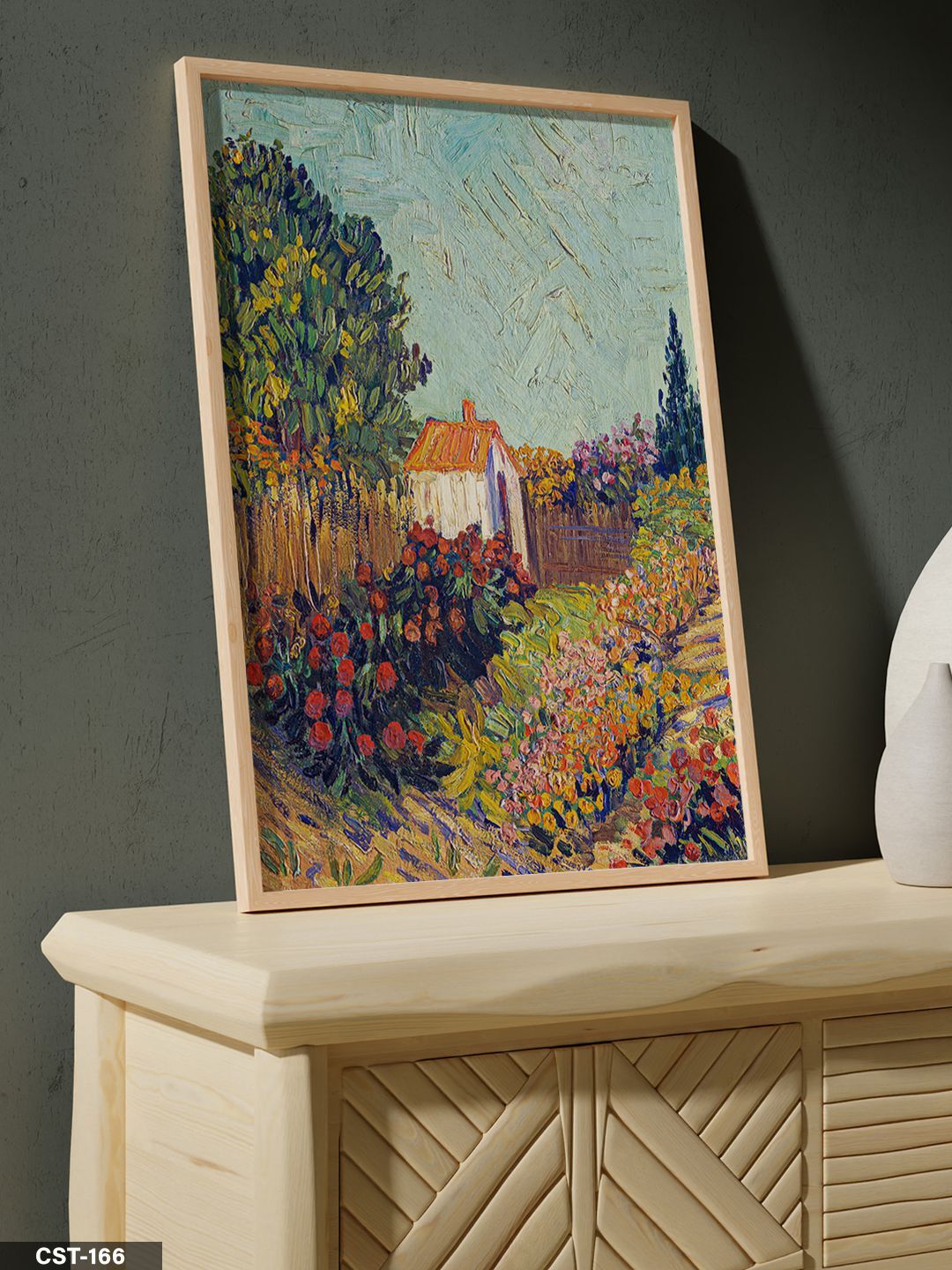 Doğa Yağlı Boya Görünümlü Tek Parça Ahşap Çerçeveli Tablo Naturel - 20 x 30 CM