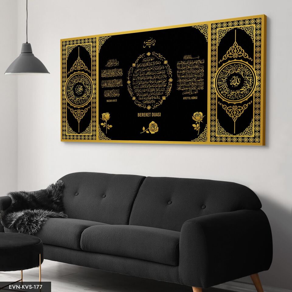 Dualar Tek Parça Kanvas Canvas Tablo Tablo 40 x 30 CM - Çok Renkli