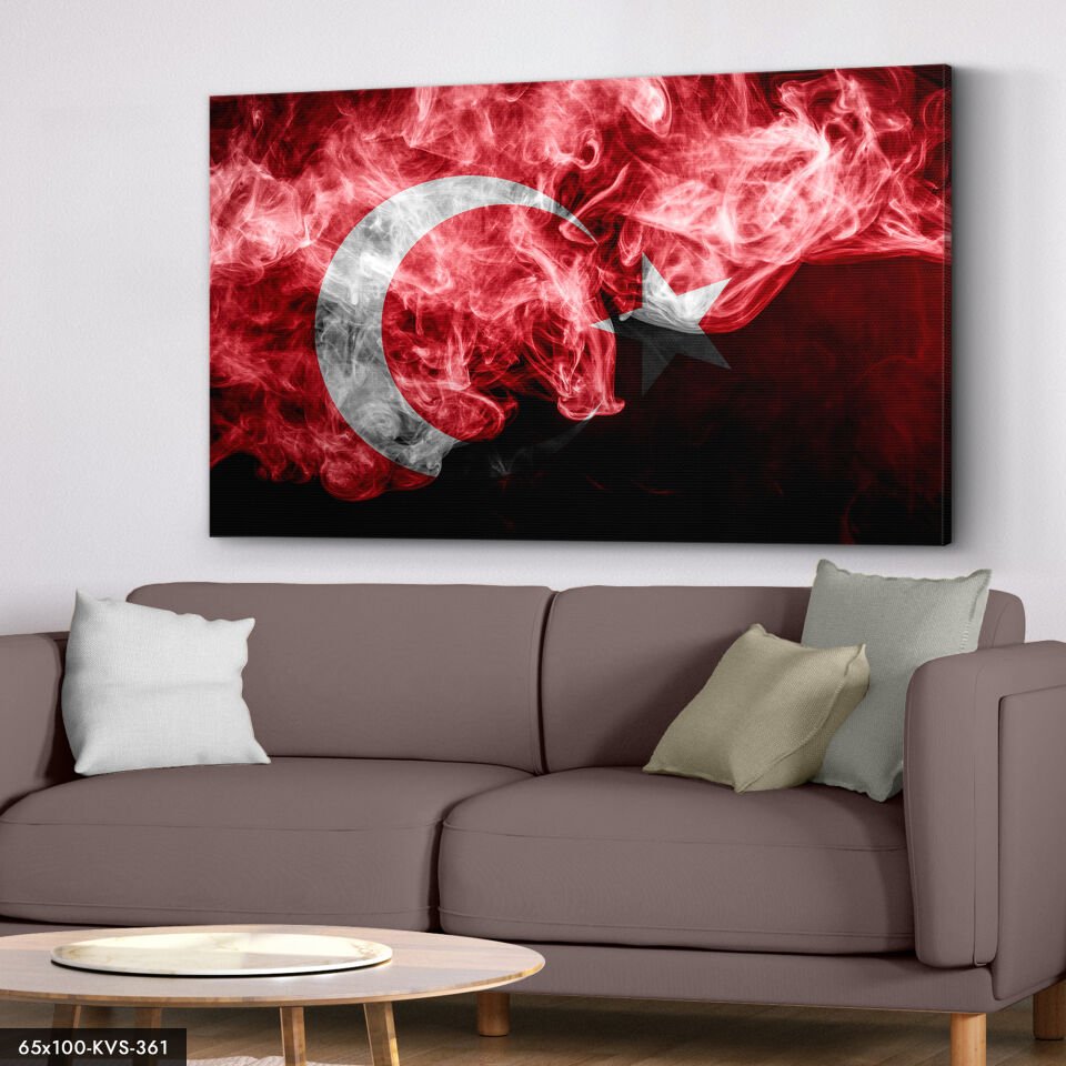 Türk Bayrağı Kanvas - Canvas Tablo