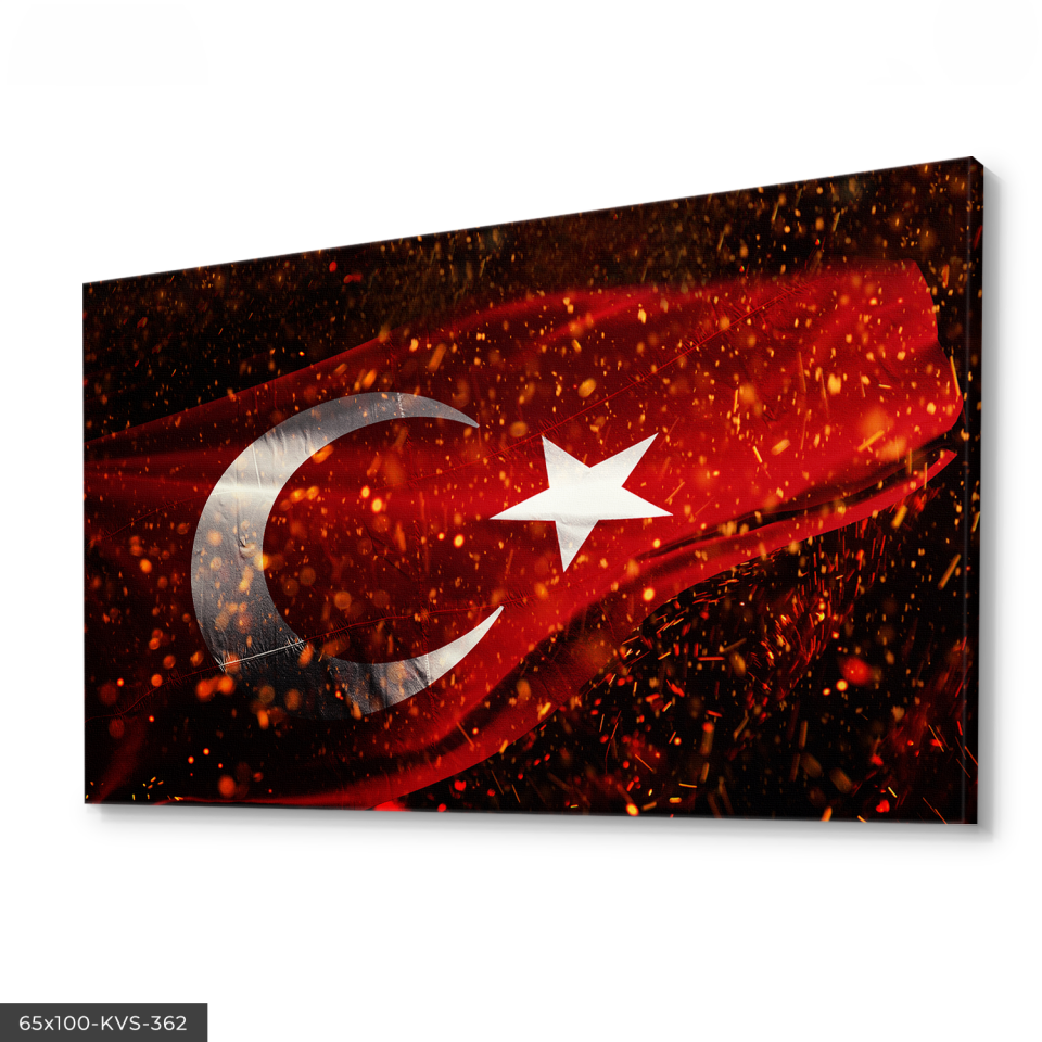 Türk Bayrağı Kanvas - Canvas Tablo