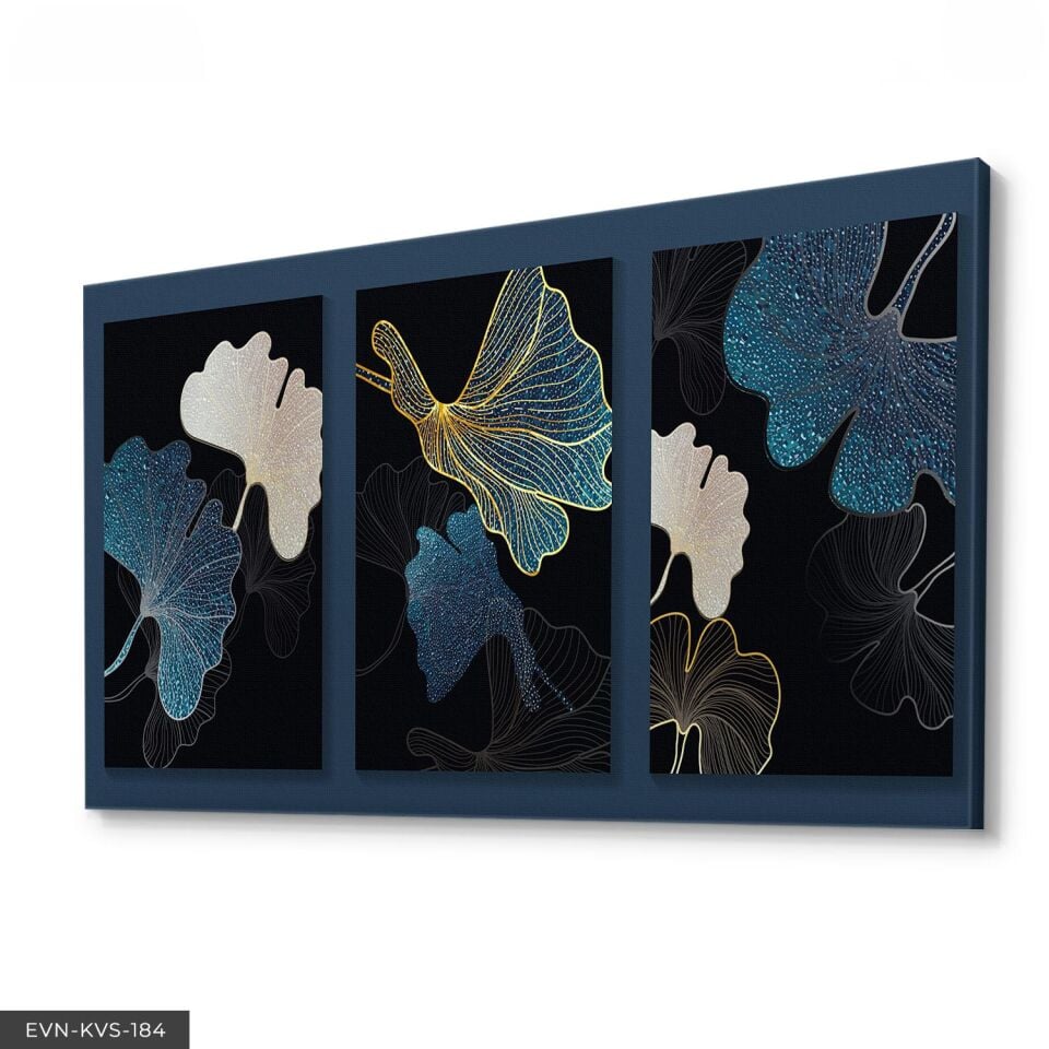 Soyut Yapraklar Tek Parça Kanvas Canvas Tablo Tablo