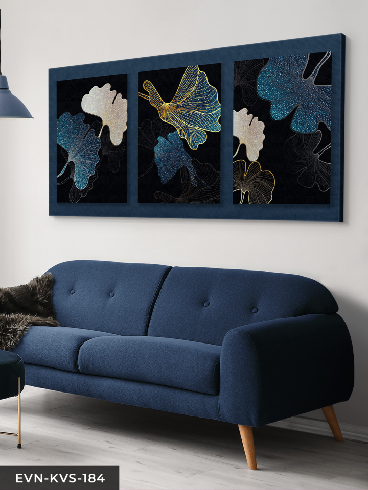 Soyut Yapraklar Tek Parça Kanvas Canvas Tablo Tablo