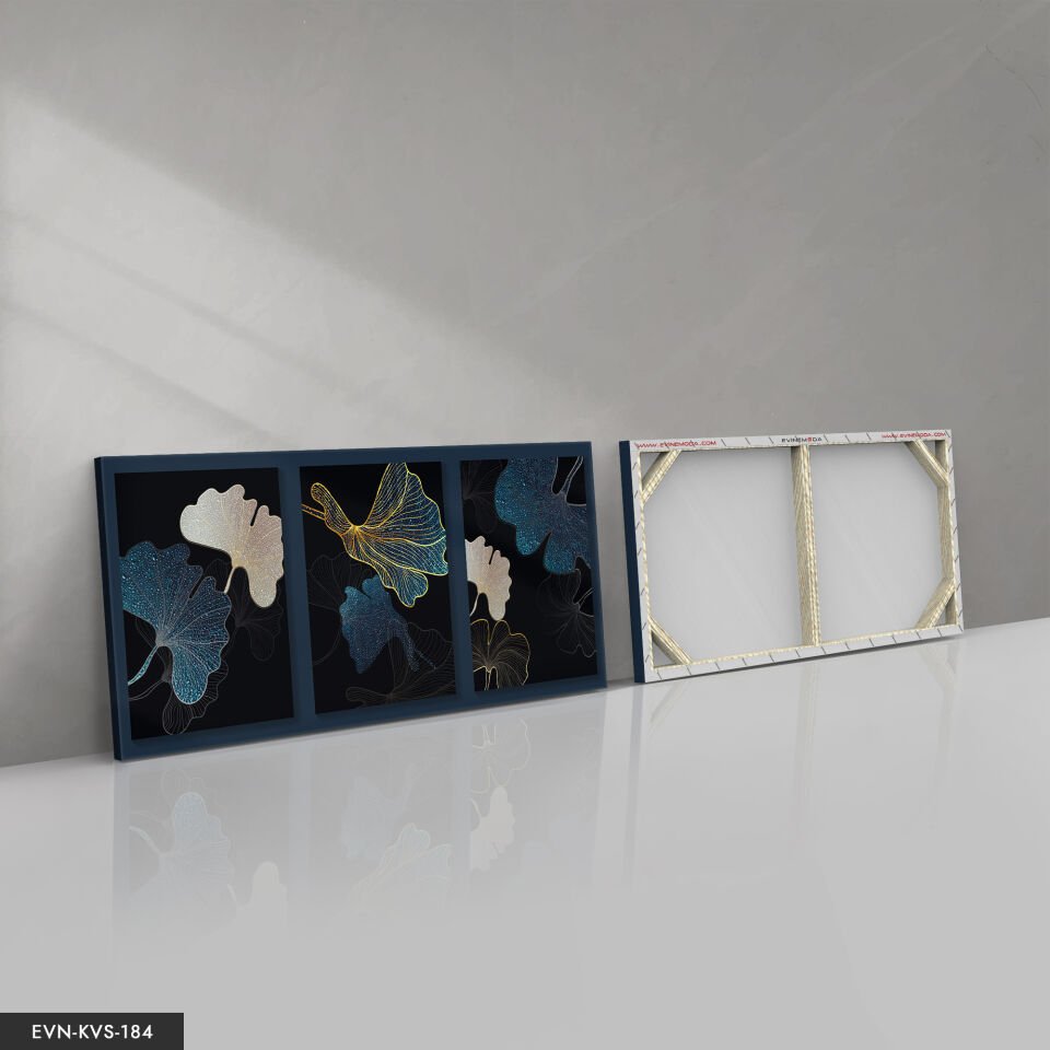 Soyut Yapraklar Tek Parça Kanvas Canvas Tablo Tablo