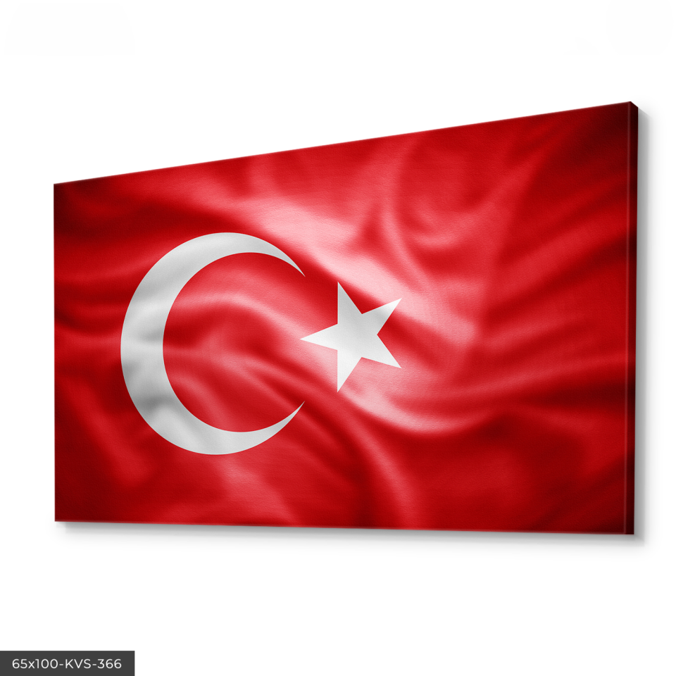 Türk Bayrağı Kanvas - Canvas Tablo