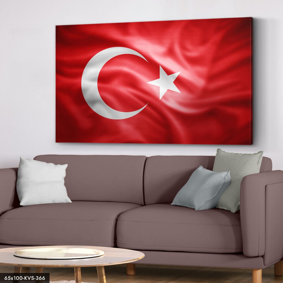 Türk Bayrağı Kanvas - Canvas Tablo