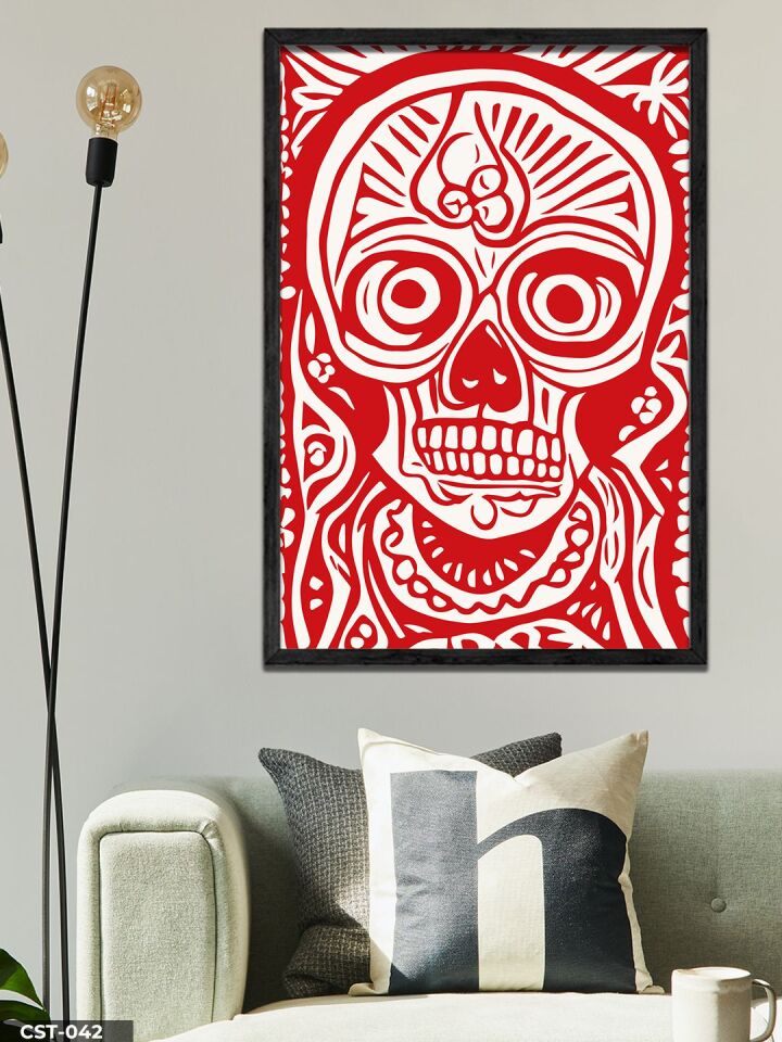Kuru Kafa Tek Parça Ahşap Çerçeveli Tablo Siyah - 50 x 70 CM