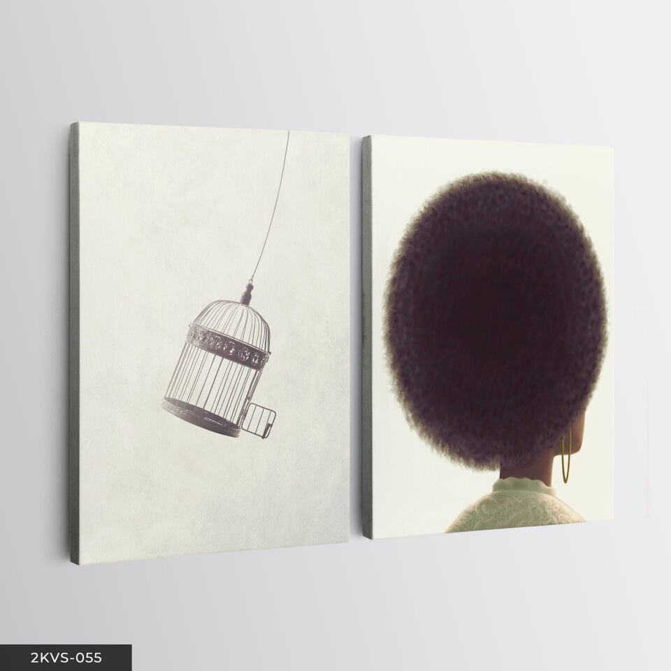 Özgürlük 2 Parça Kanvas - Canvas Tablo