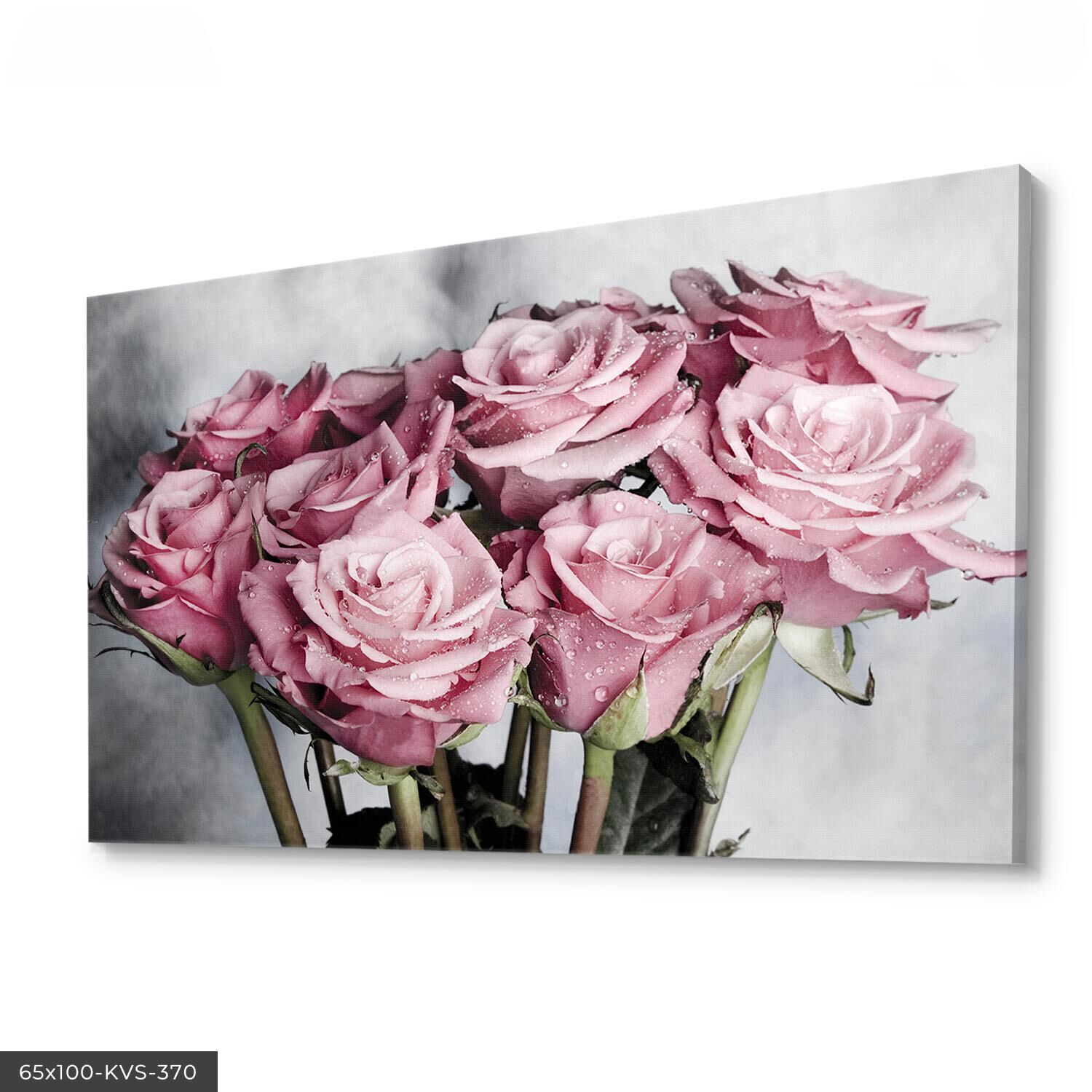 Çiçekler Kanvas - Canvas Tablo 40 x 30 CM - Çok Renkli