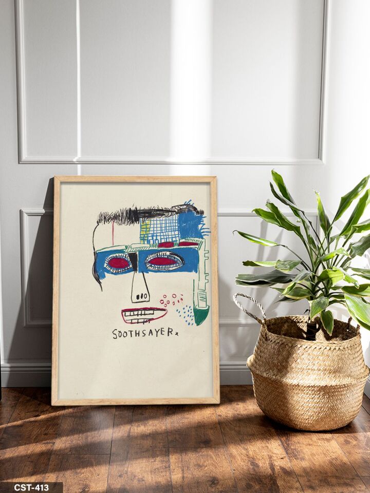 Soothsayer Tek Parça Ahşap Çerçeveli Tablo Naturel - 50 x 70 CM
