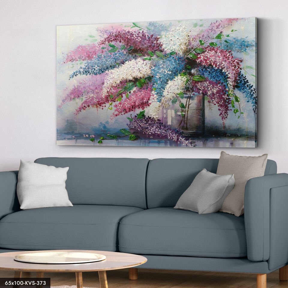 Leylak Buketi Kanvas - Canvas Tablo